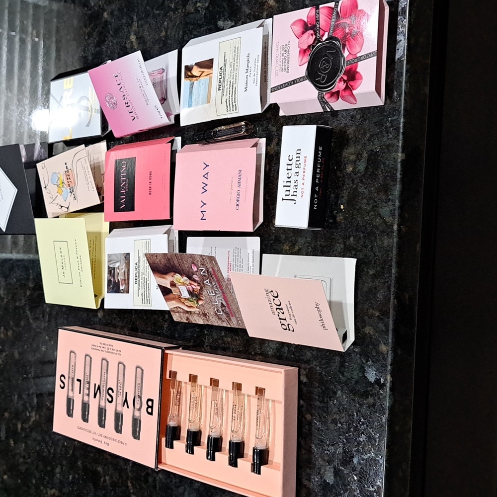 Perfume samples (see photos above)